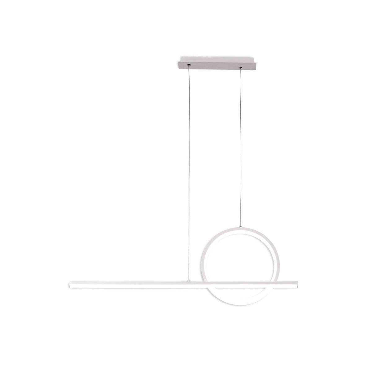 Kitesurf Loop LED Linear Suspension Light - White