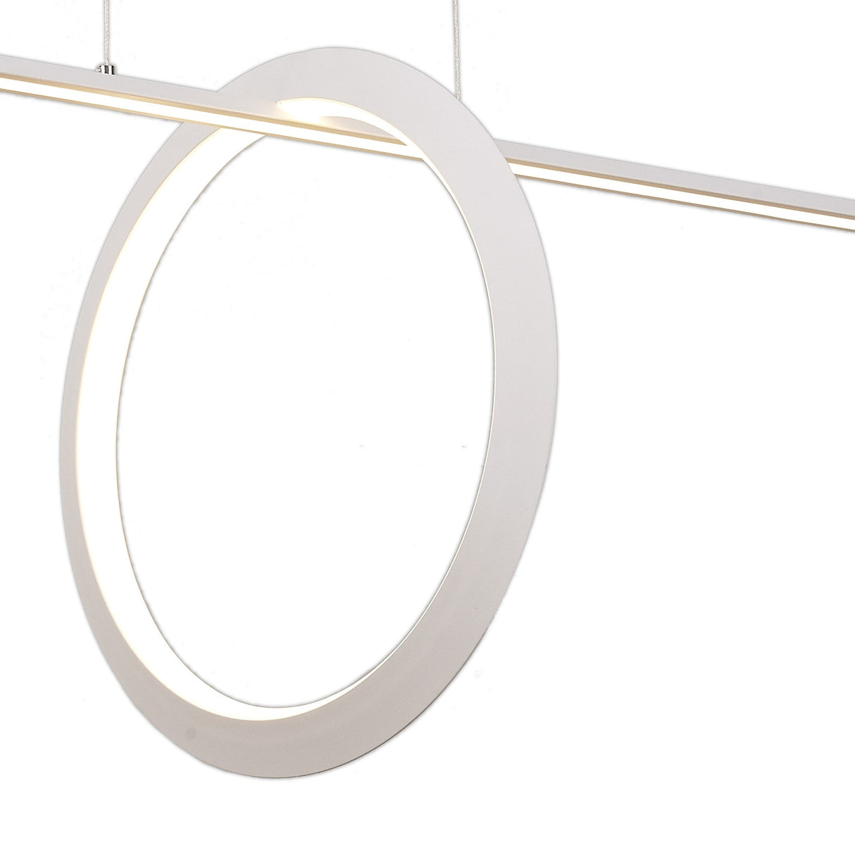 Kitesurf Loop Under LED Linear Suspension Light - White