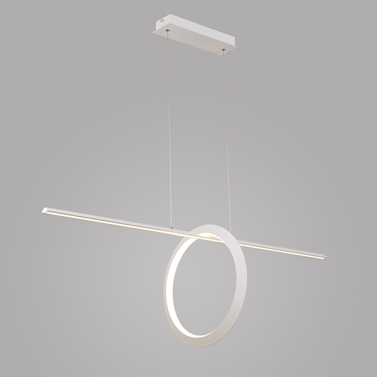 Kitesurf Loop Under LED Linear Suspension Light - White