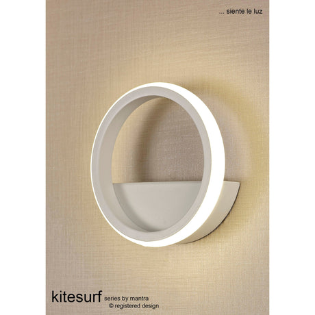Kitesurf 15cm LED Wall Light 8W 3000K - White