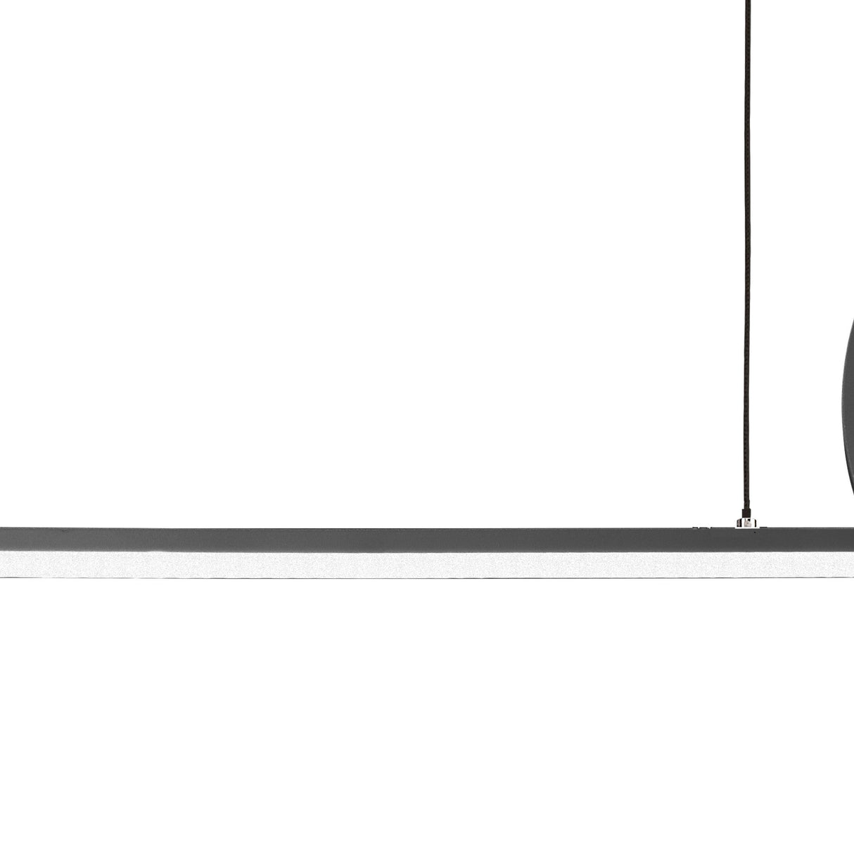 Kitesurf Loop Dimmable LED Linear Suspension Light - Black