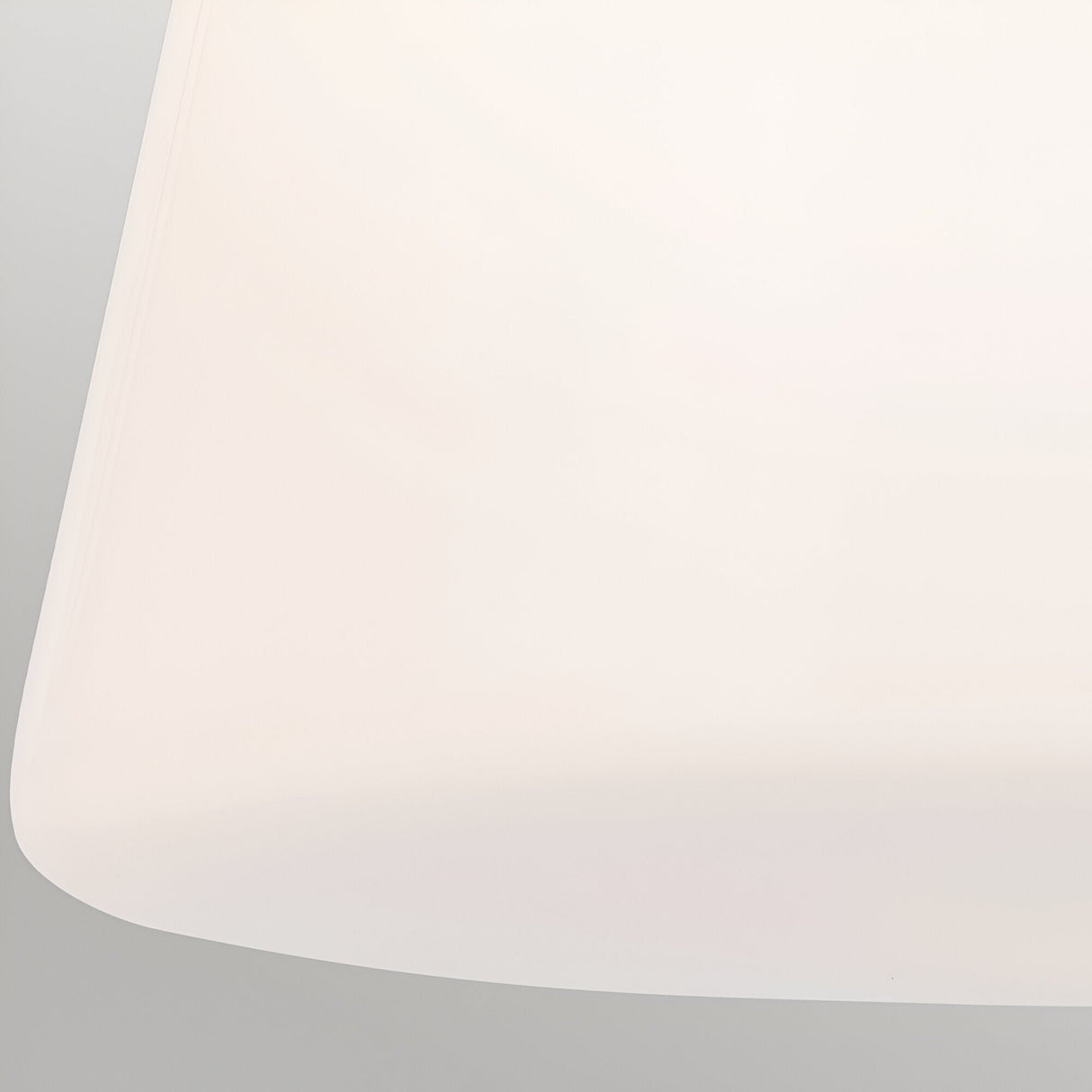 Albers 1 Light Opal Glass Flush Ceiling Light - Black