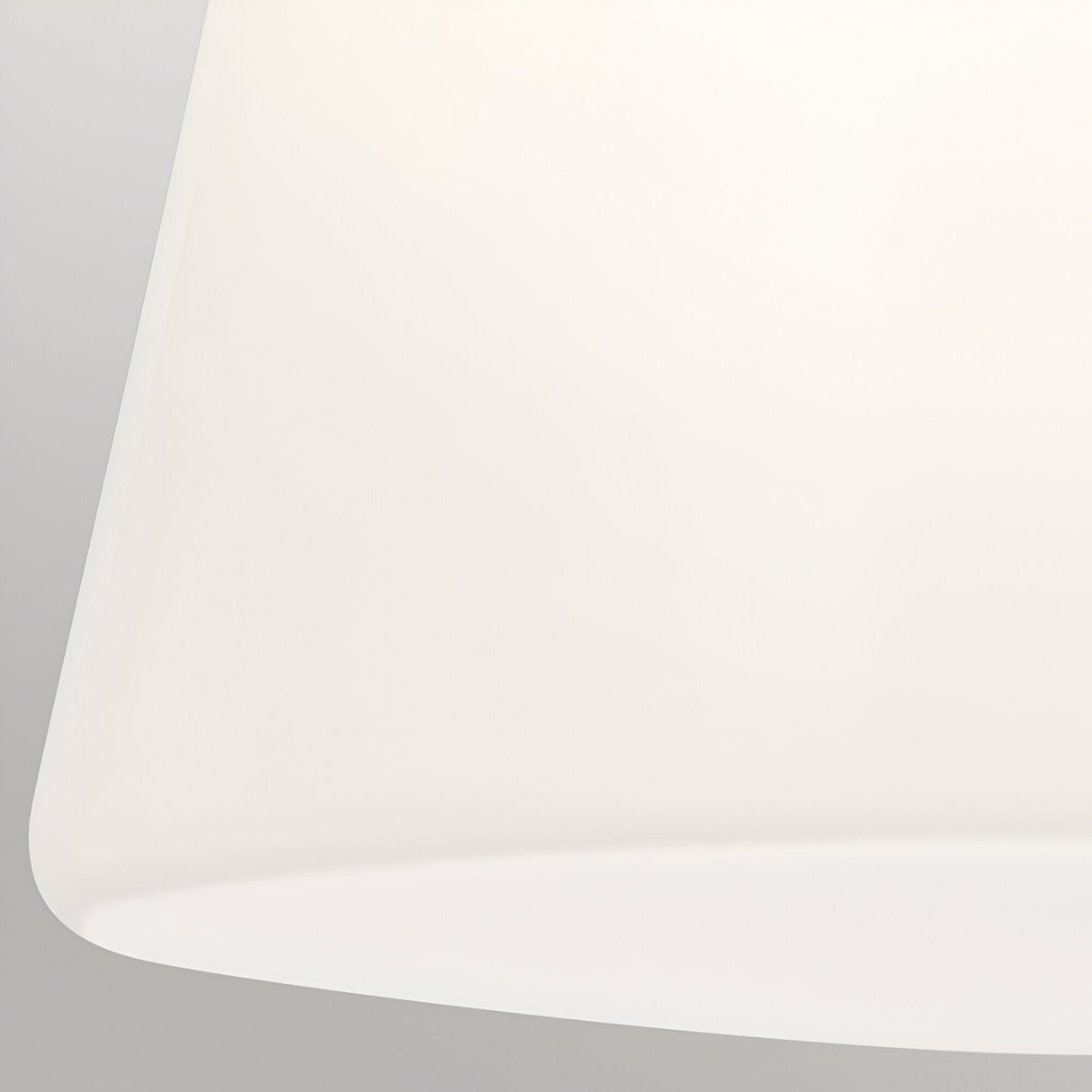 Albers 1 Light Opal Glass Flush Ceiling Light - Champagne