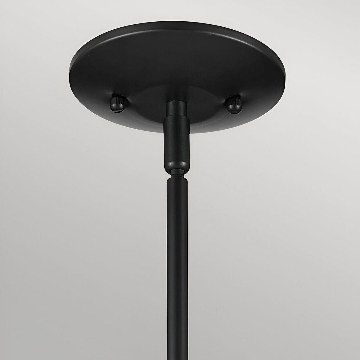 Deela 1 Light Opal Glass Pendant - Black