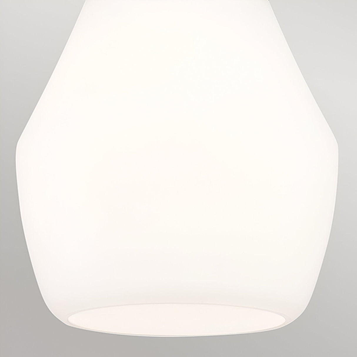 Deela 1 Light Opal Glass Pendant - Black