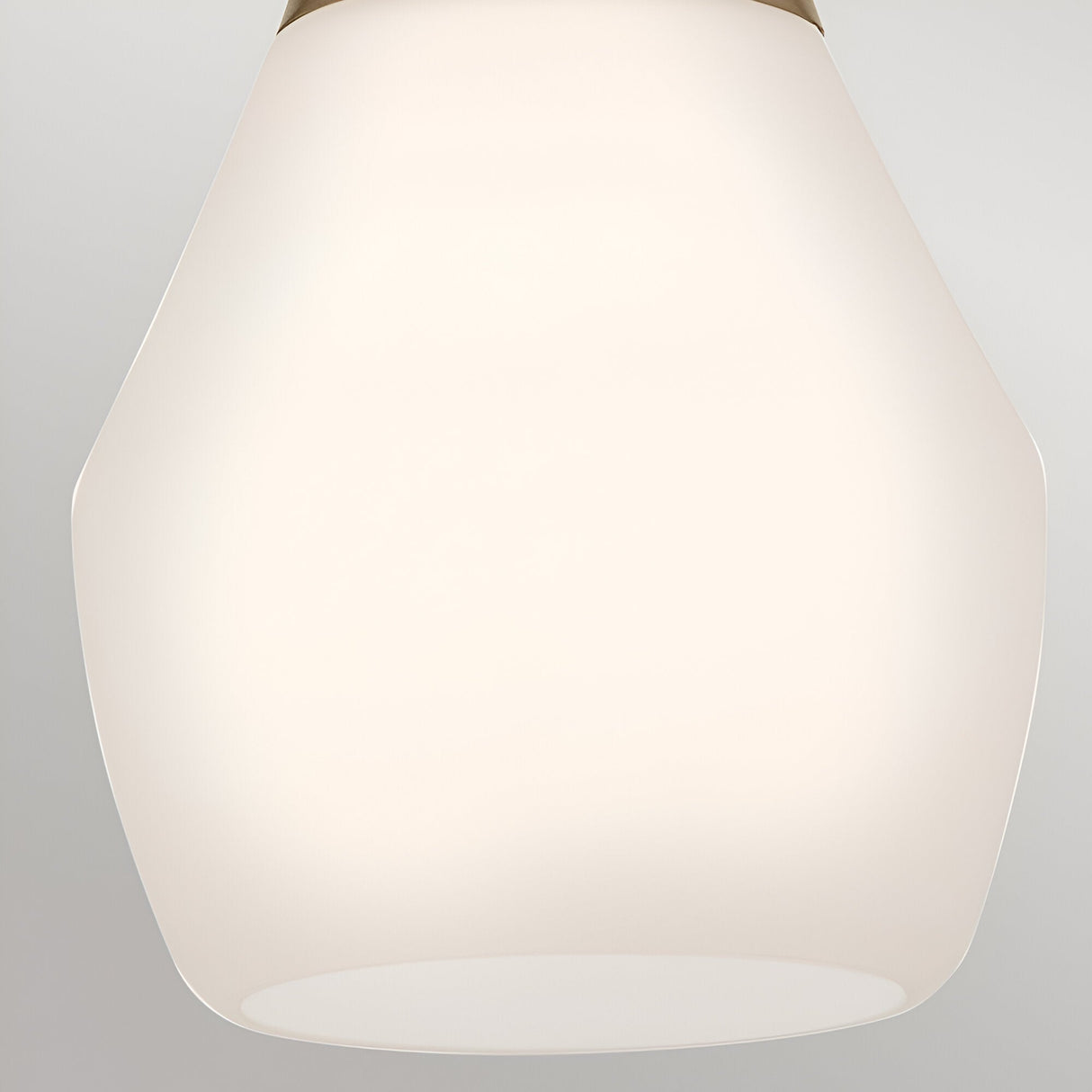 Deela 1 Light Opal Glass Pendant - Champagne