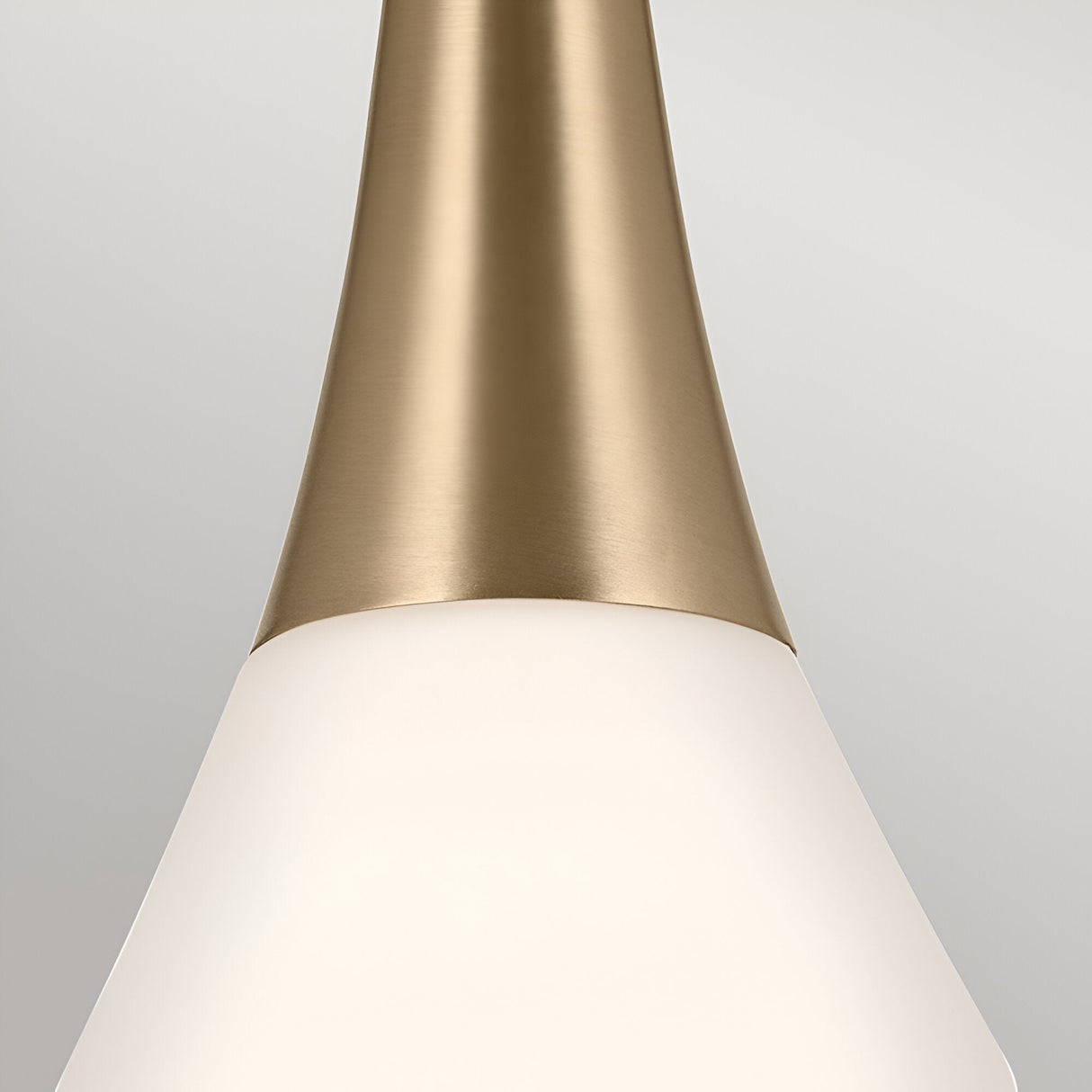Deela 1 Light Opal Glass Pendant - Champagne