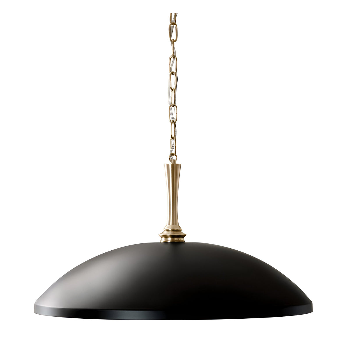 Delarosa 1 Light Pendant - Black/Champagne