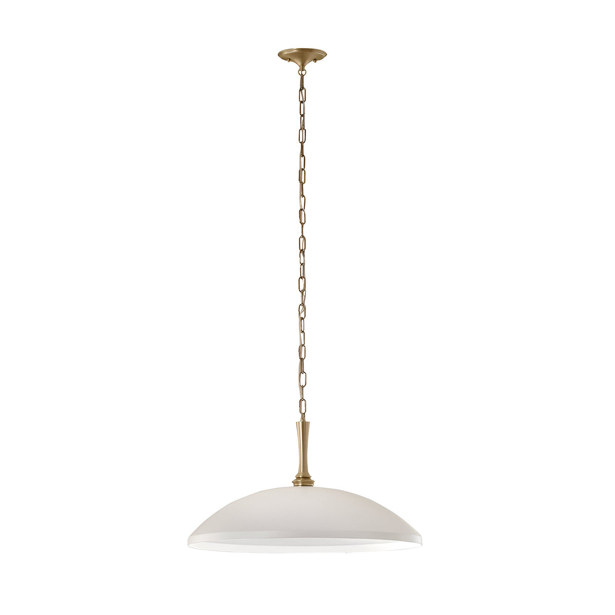Delarosa 1 Light Pendant - White//Champagne
