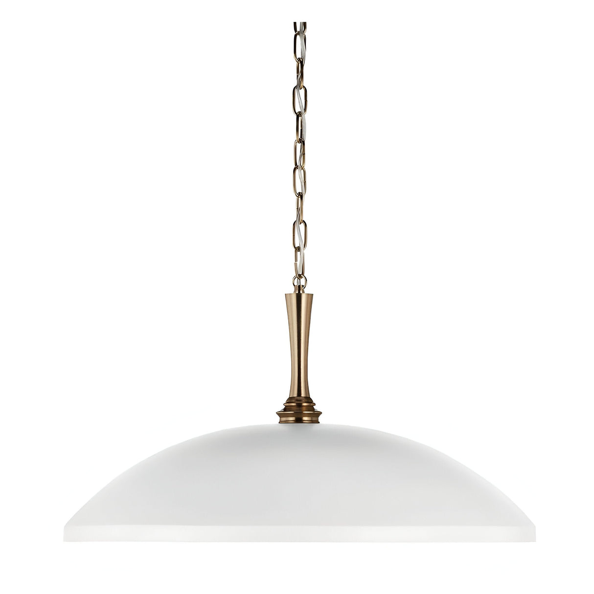 Delarosa 1 Light Pendant - White//Champagne