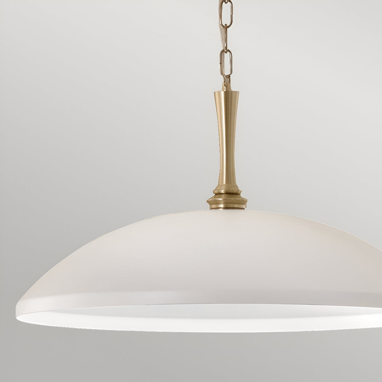 Delarosa 1 Light Pendant - White//Champagne