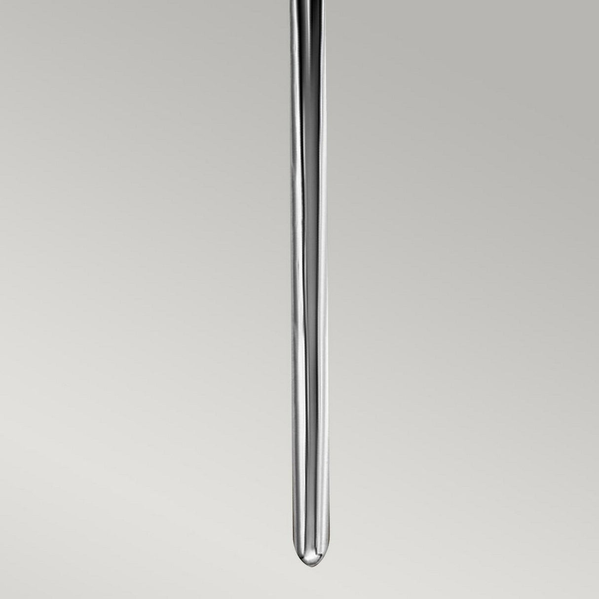 Close-up of the Mona 2 Light Large Wall Light with its polished chrome surface against a light gray background.