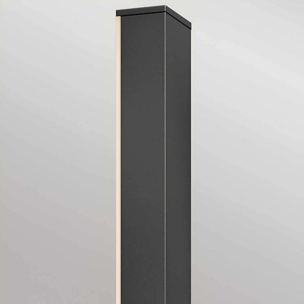 The Nocar LED Outdoor Large Wall Light 39W 3000K in Black features a tall, rectangular metallic design with a soft vertical light strip, delivering contemporary exterior lighting against a plain white background.