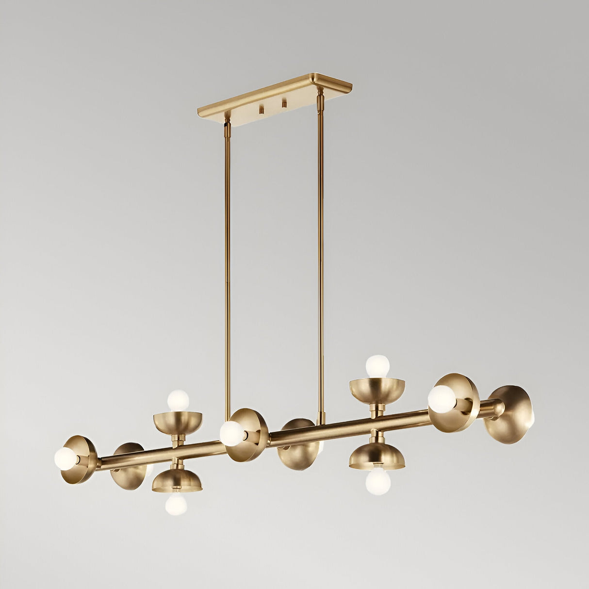 Palta 10 Light Linear Suspension - Champagne