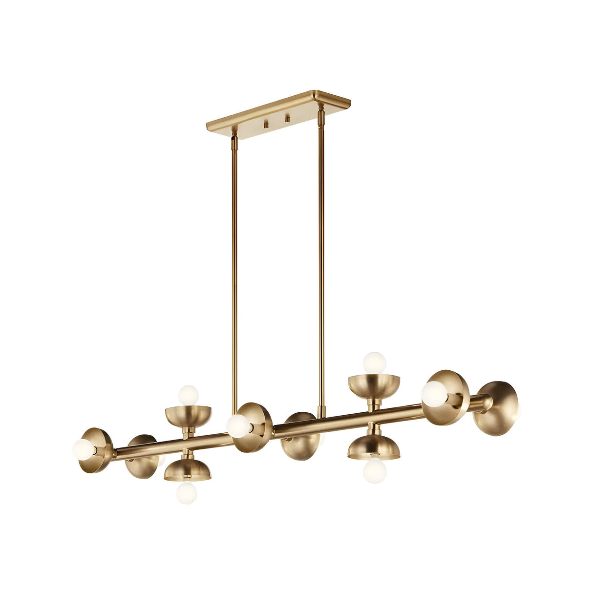 Palta 10 Light Linear Suspension - Champagne