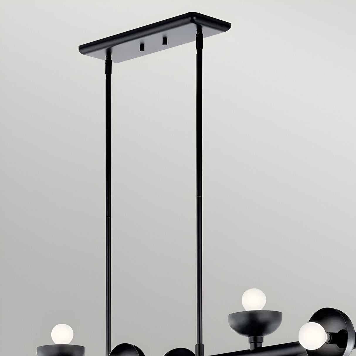 Palta 9 Light Linear Suspension - Satin Black