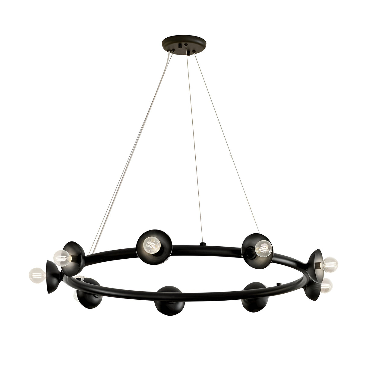 Palta 9 Light Circular Suspension - Champagne