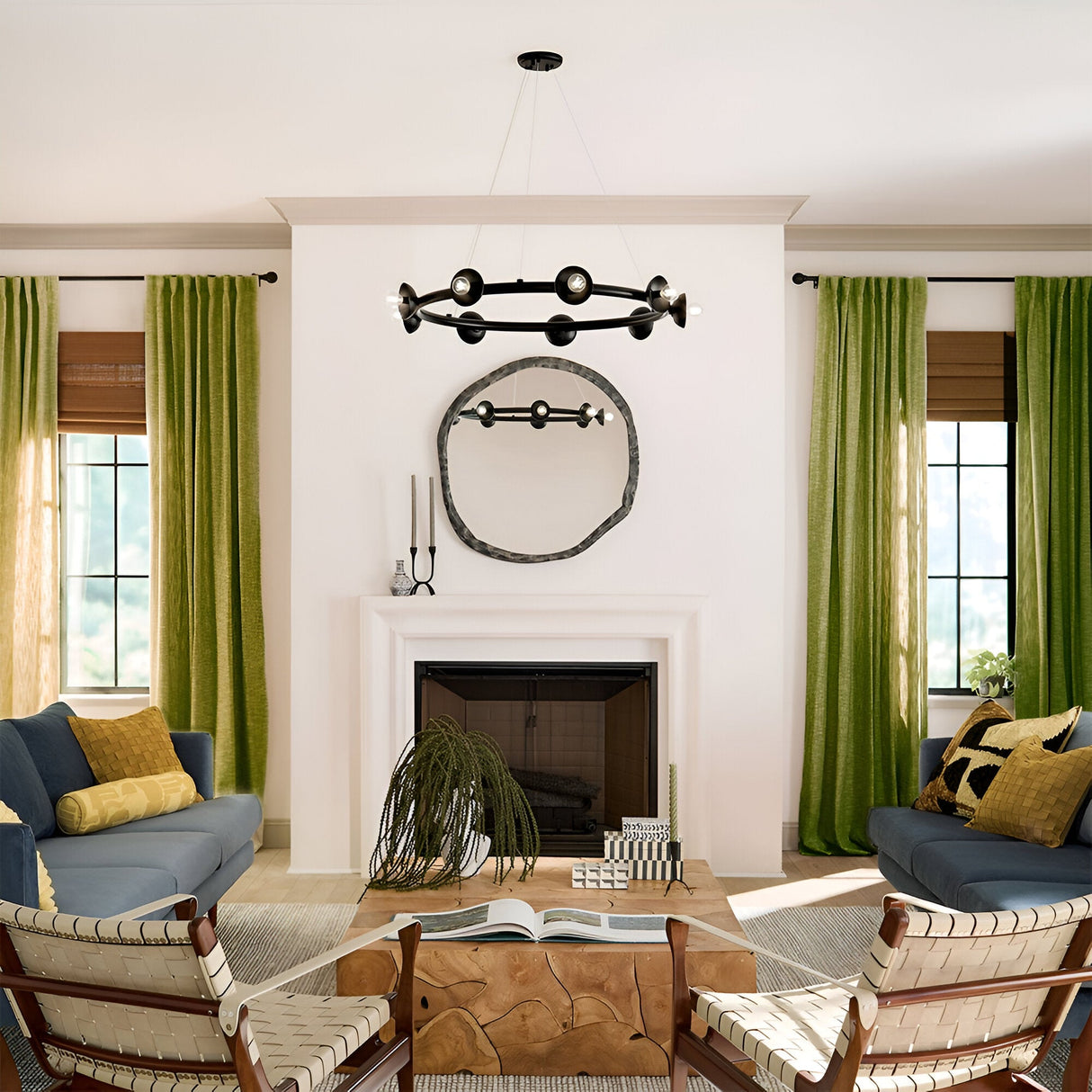 Palta 9 Light Circular Suspension - Champagne