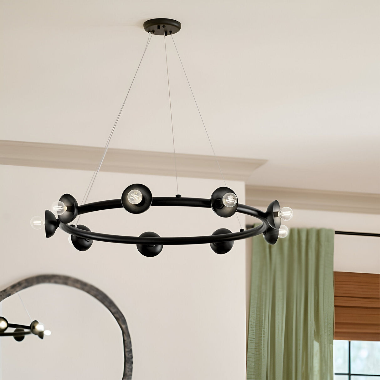 Palta 9 Light Circular Suspension - Champagne