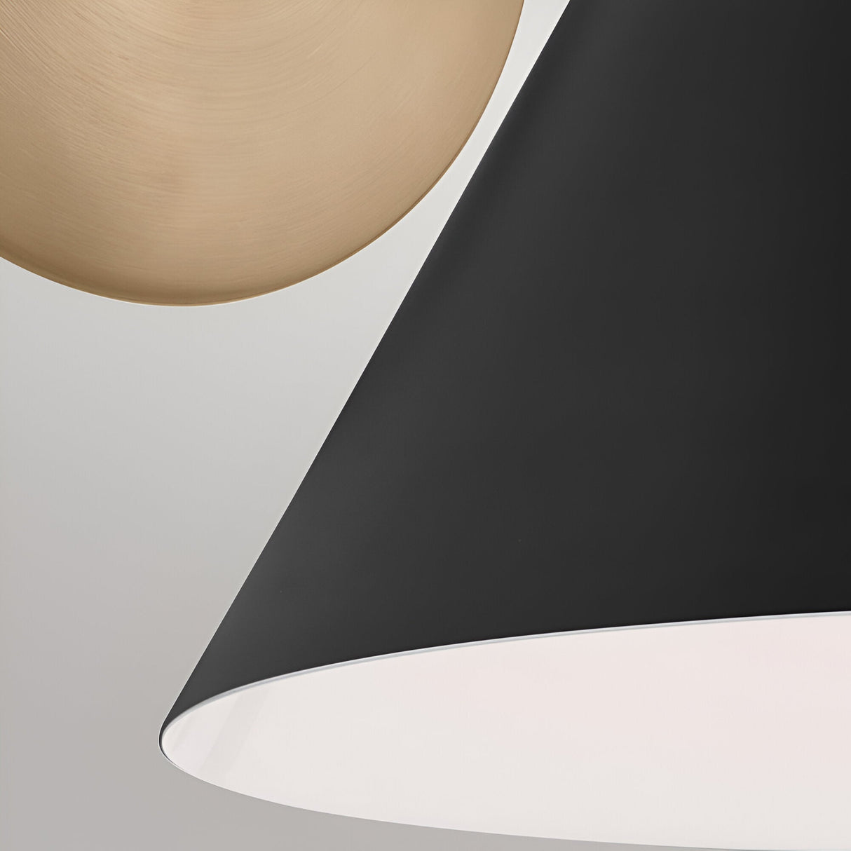 Phix 2 Light Wall Light - Black/Brass