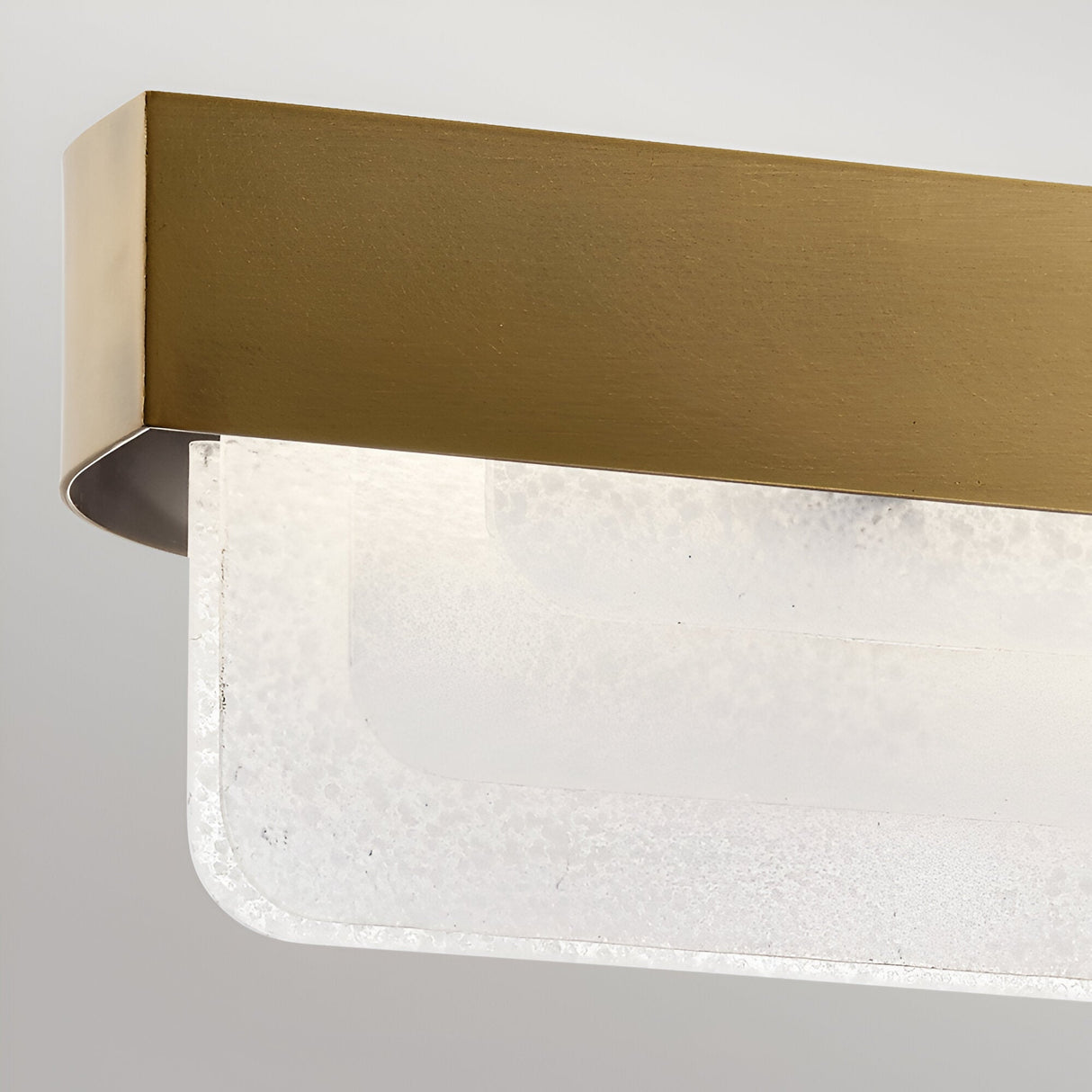 Serene LED Glass Linear Suspension 40W 3000K - Brass