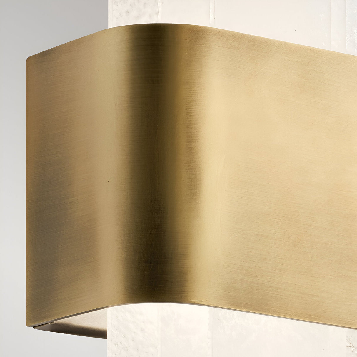 Serene LED Glass Wall Light 16W 3000K - Brass