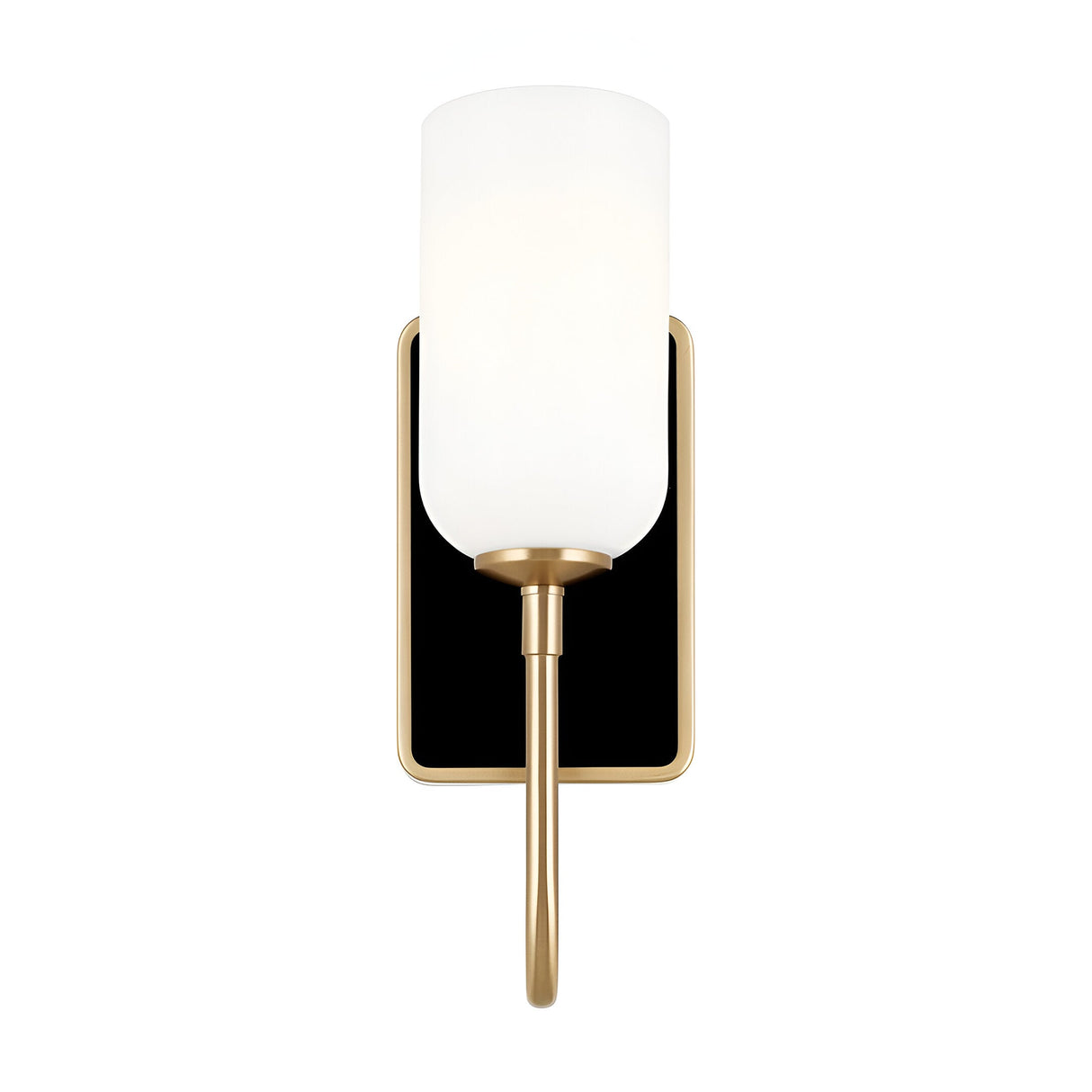 Solia LED Bathroom Wall Light - Champagne With Black Accent
