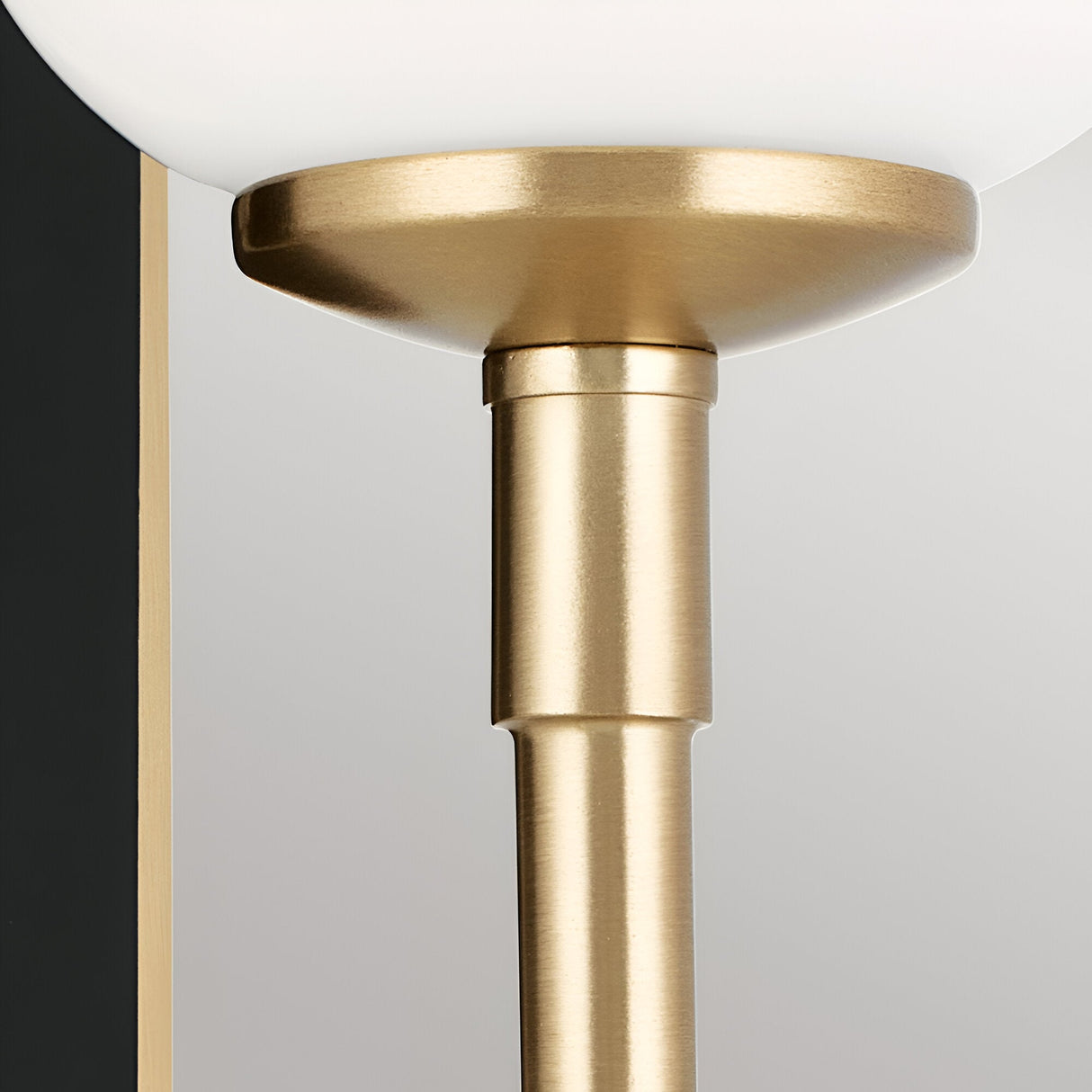 Solia LED Bathroom Wall Light - Champagne With Black Accent