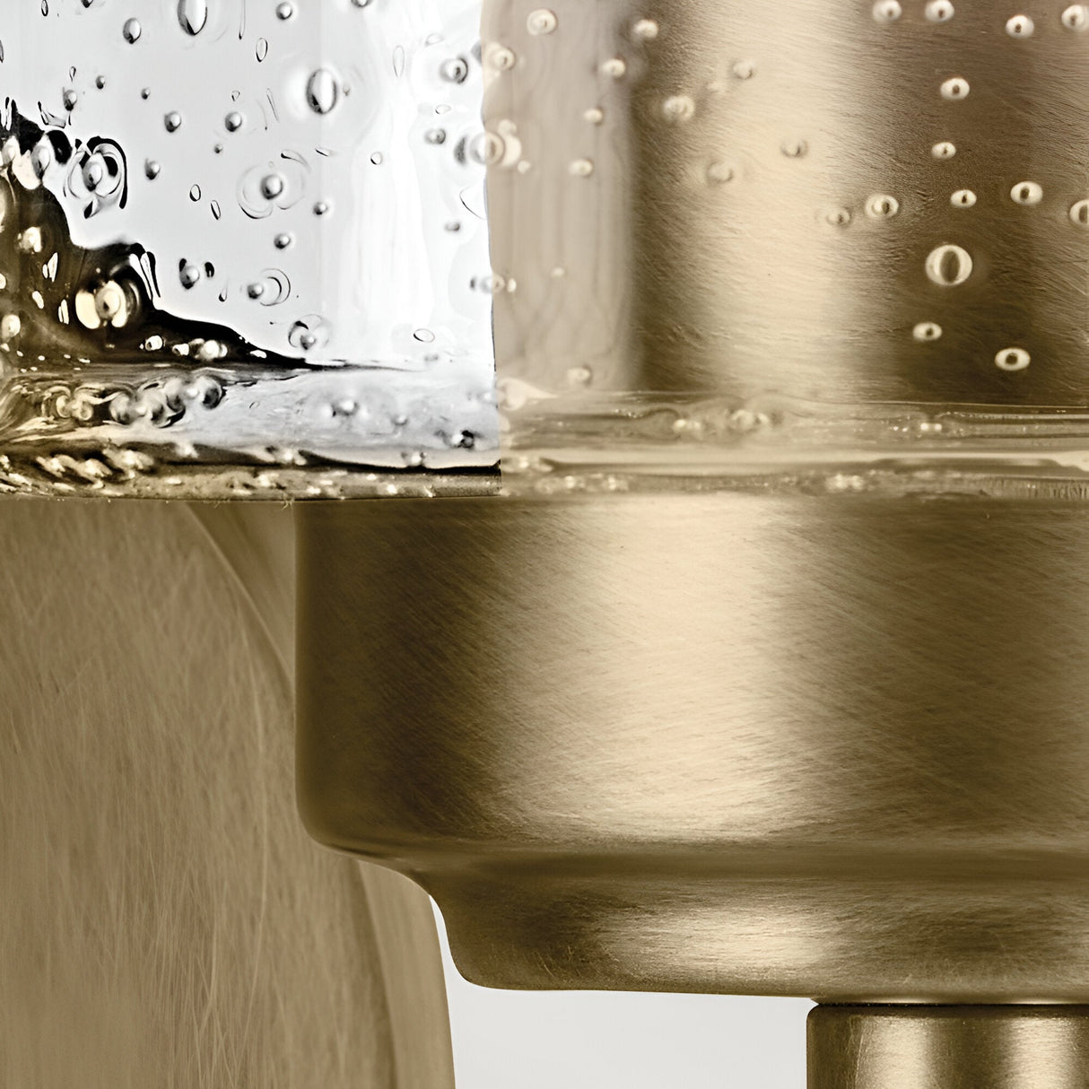 Winslow 1 Light Glass Wall Light - Brass