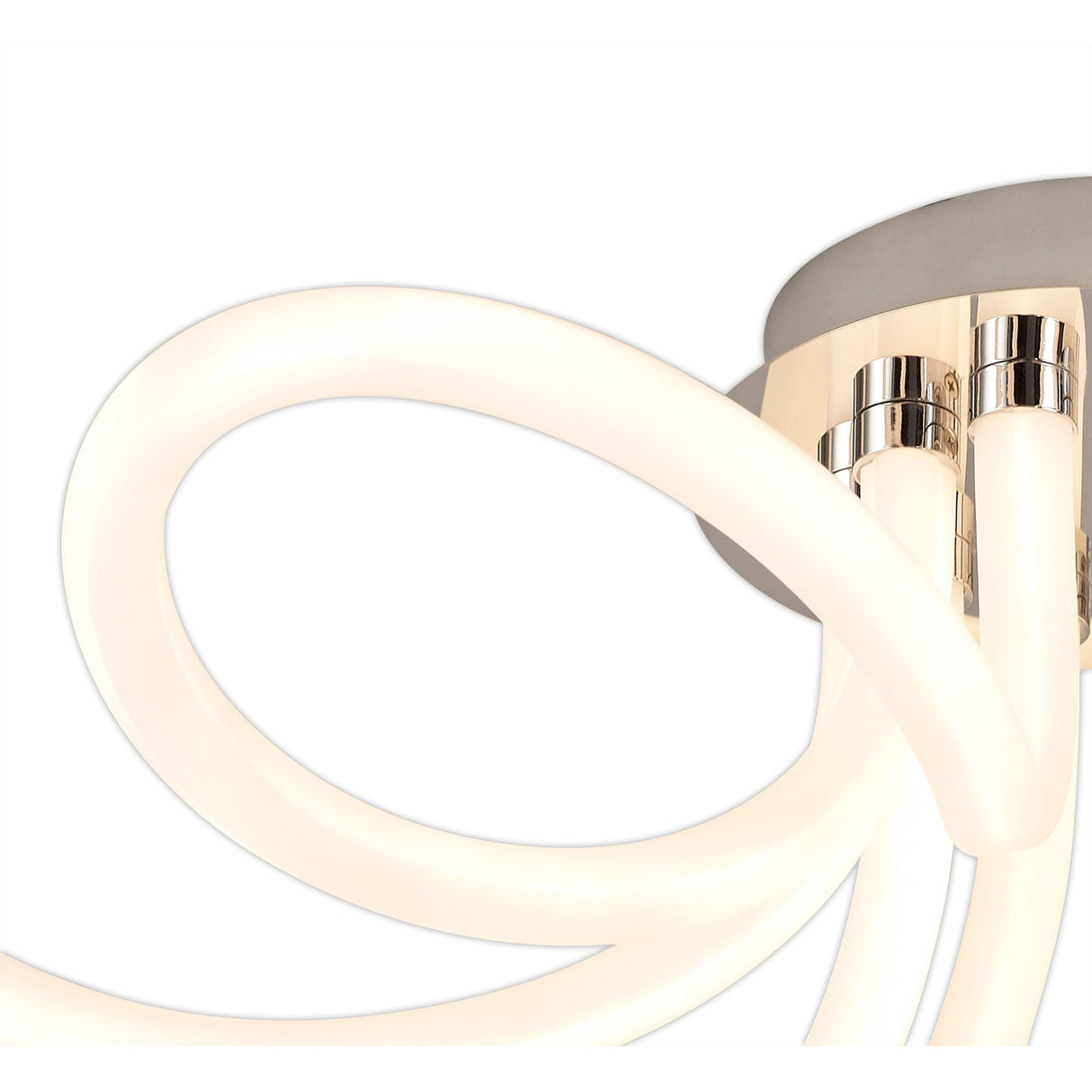 Knot II LED Semi-Flush Ceiling Light 3000K 60W - Chrome