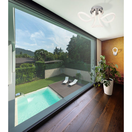 Knot II LED Wall Light 12W 3000K - Chrome