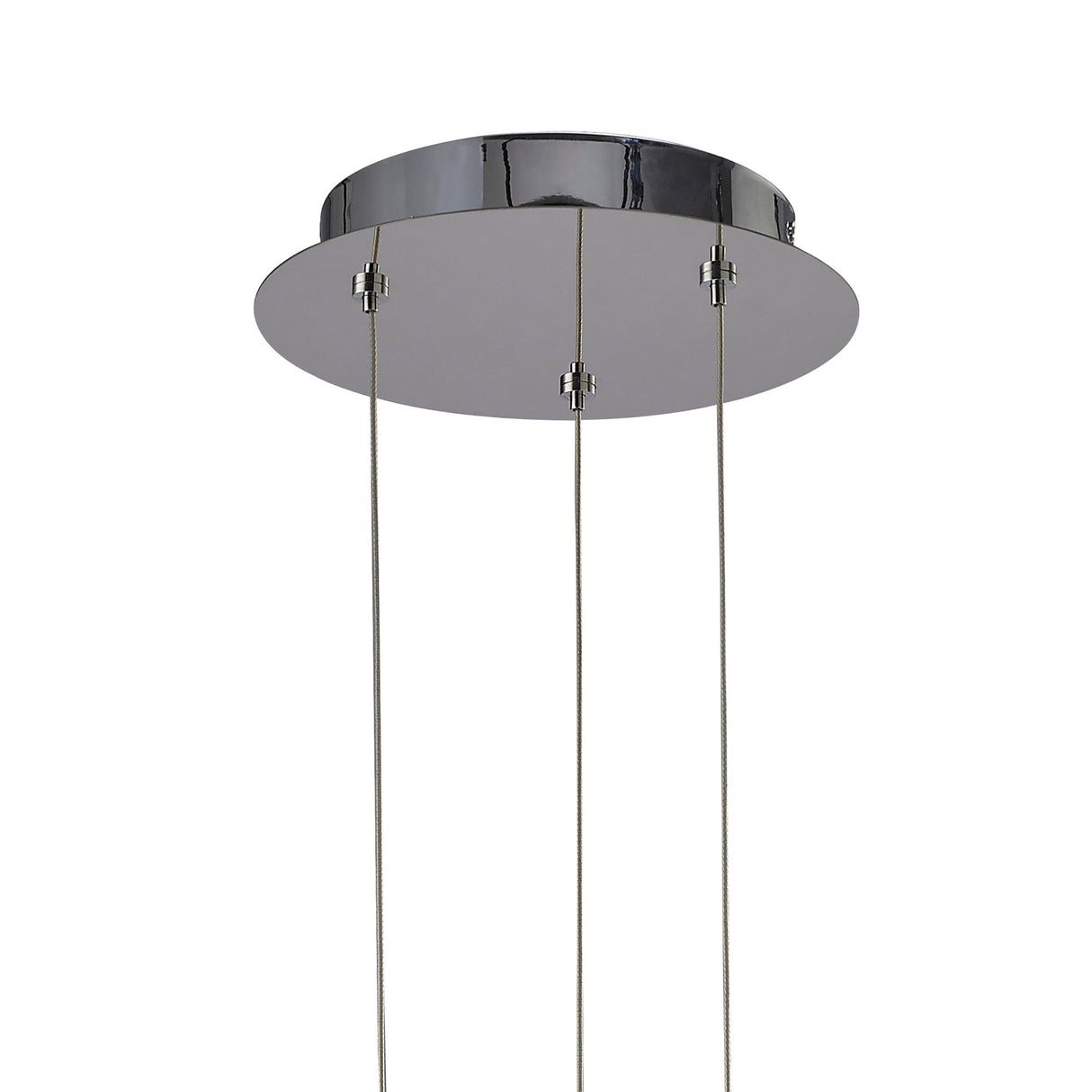 Knot 76cm LED Suspension Light - Gloss Black & Polished Chrome