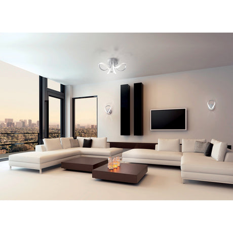 Knot LED Wall Light 12W 3000K - Chrome