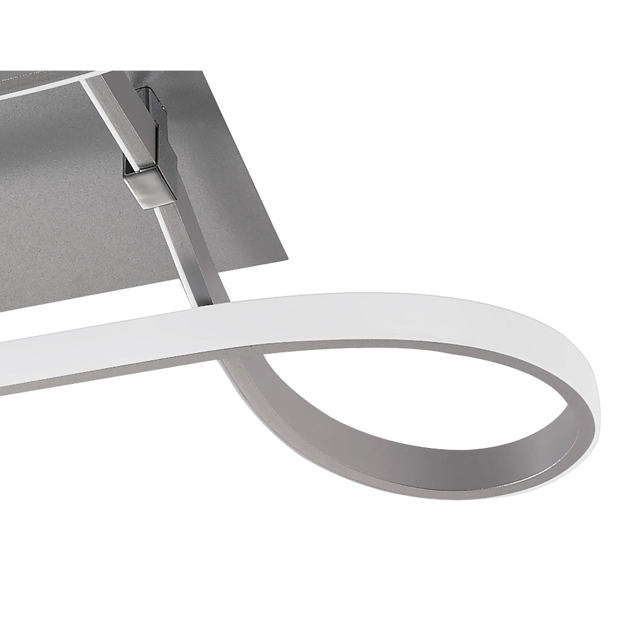 Knot LED Semi-Flush Ceiling Light 3000K 40W - Silver
