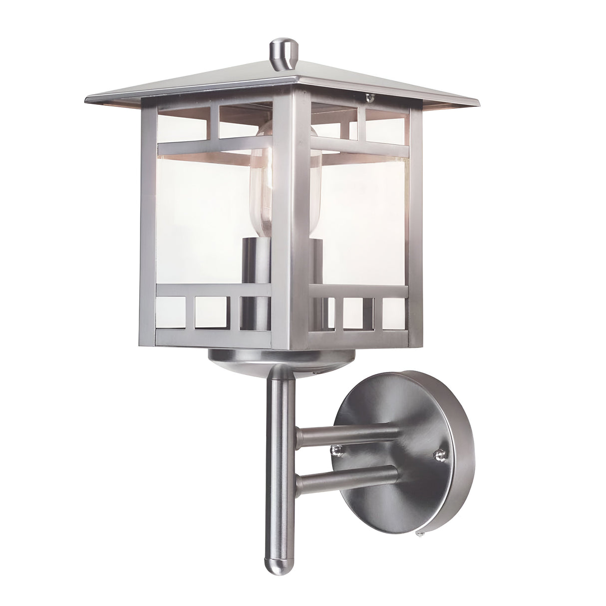 Kolne 1 Light Wall Lantern - Stainless Steel