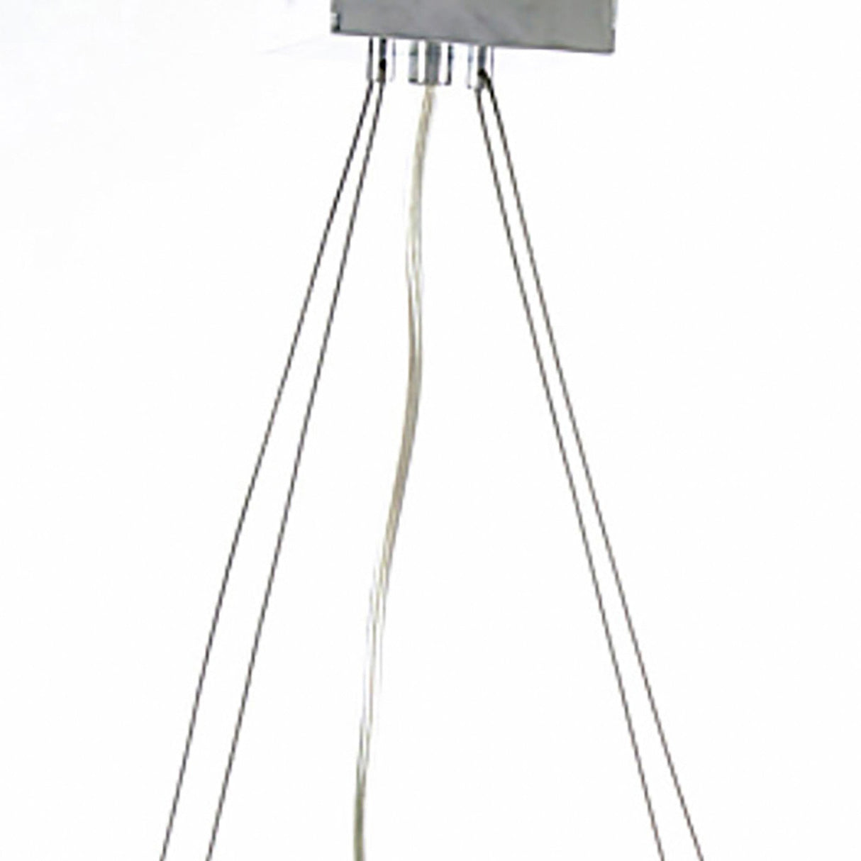 Kopus 4 Light Glass Linear Suspension Light - Polished Chrome