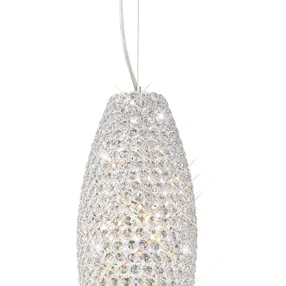 Kos 4 Light Crystal Pendant Light – Polished Chrome