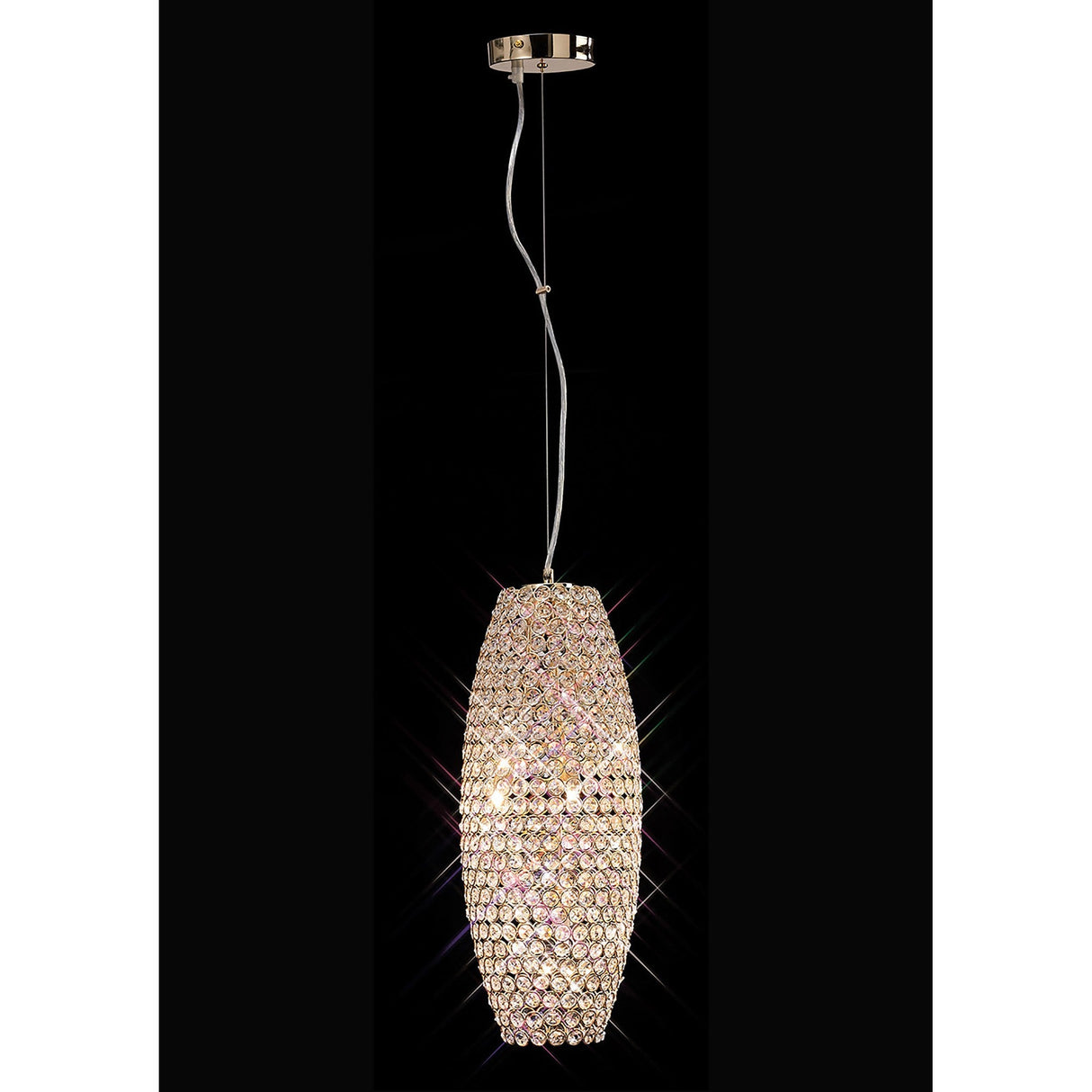 Kos 20cm 4 Light Crystal Pendant Light - French Gold