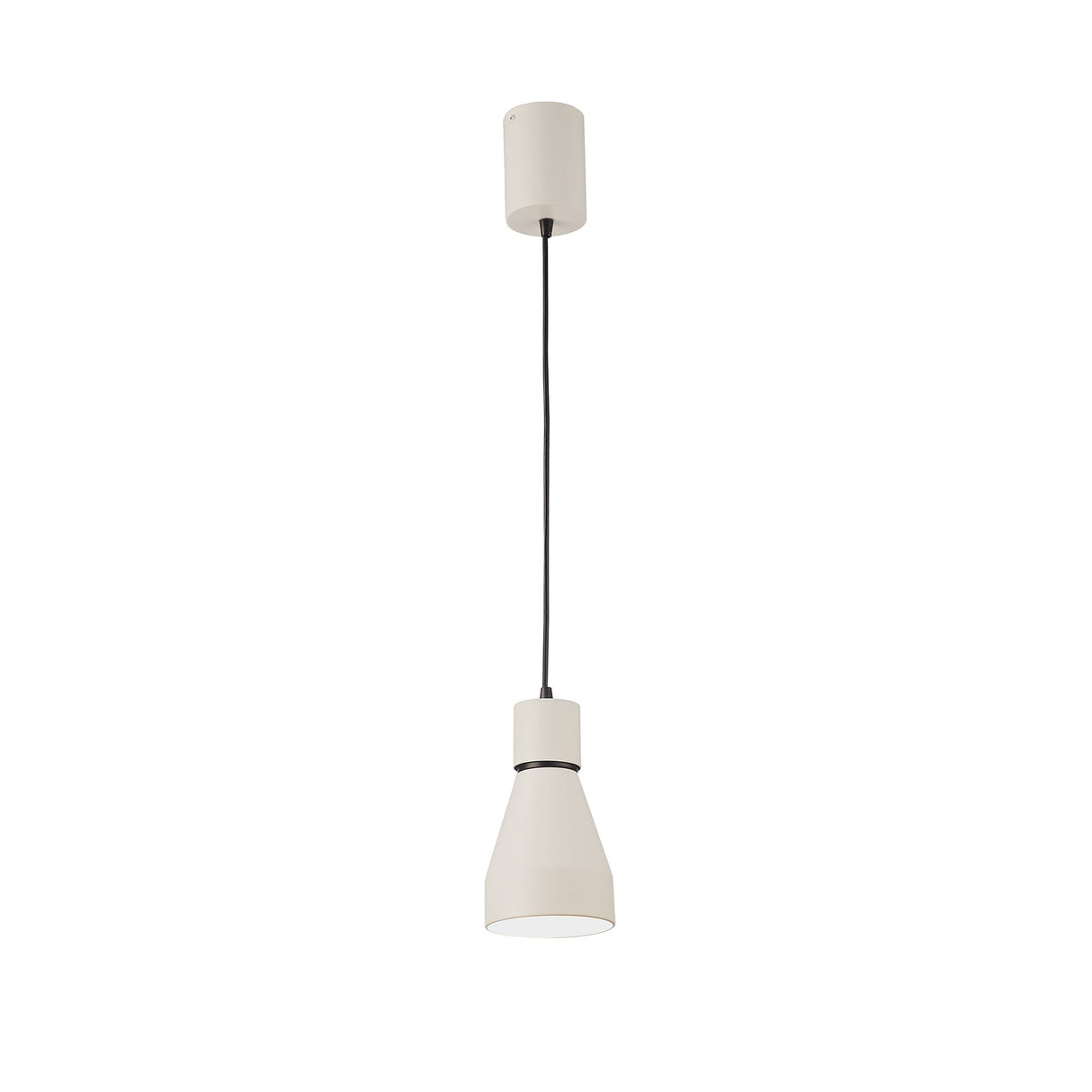 Kos 11cm Small Round 1 Light Pendant Light - Matt White