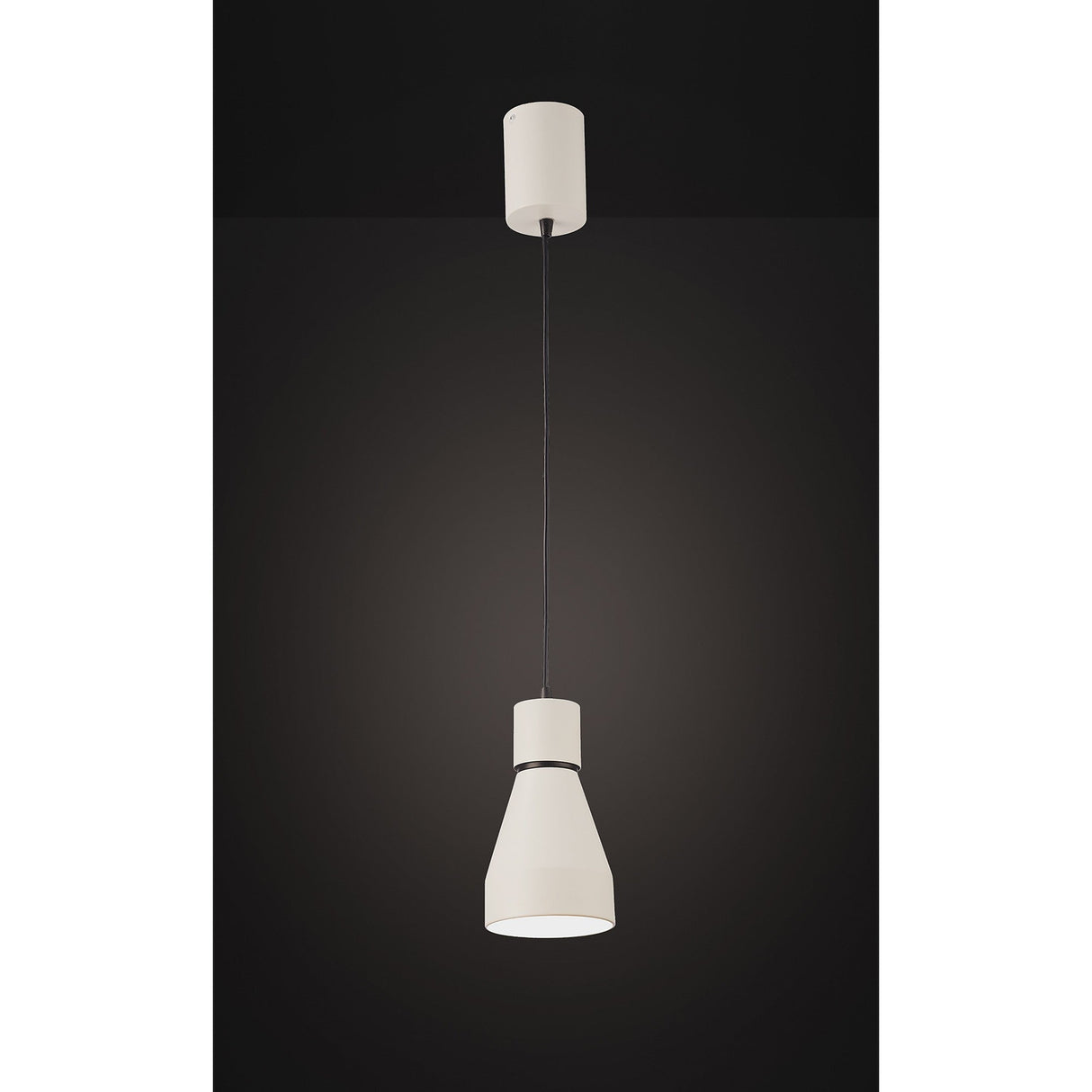 Kos 11cm Small Round 1 Light Pendant Light - Matt White