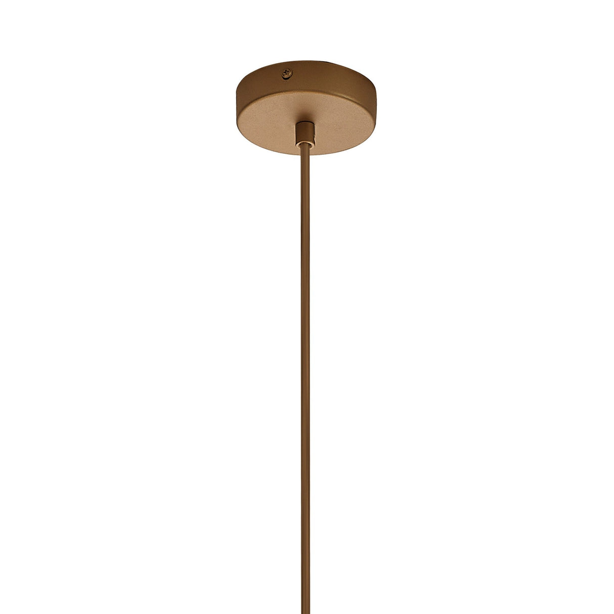Kriss 24cm Cylinder 1 Light Glass Pendant Light - Bronze