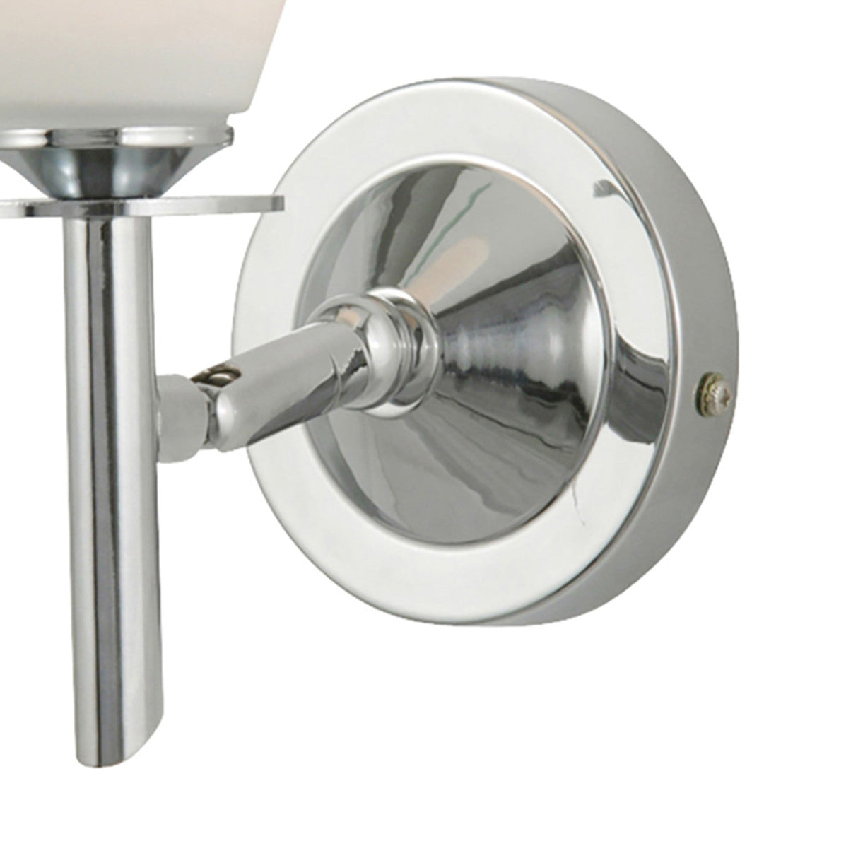 Kristina 1 Light Opal Glass Wall Light – Polished Chrome