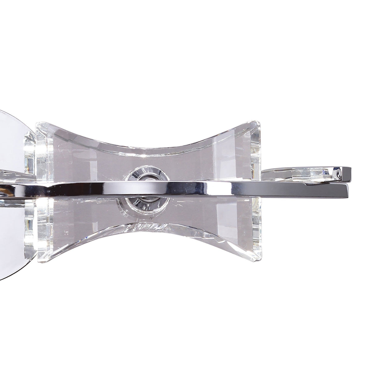 Kromo 2 Light Wall Light With Switch - Polished Chrome