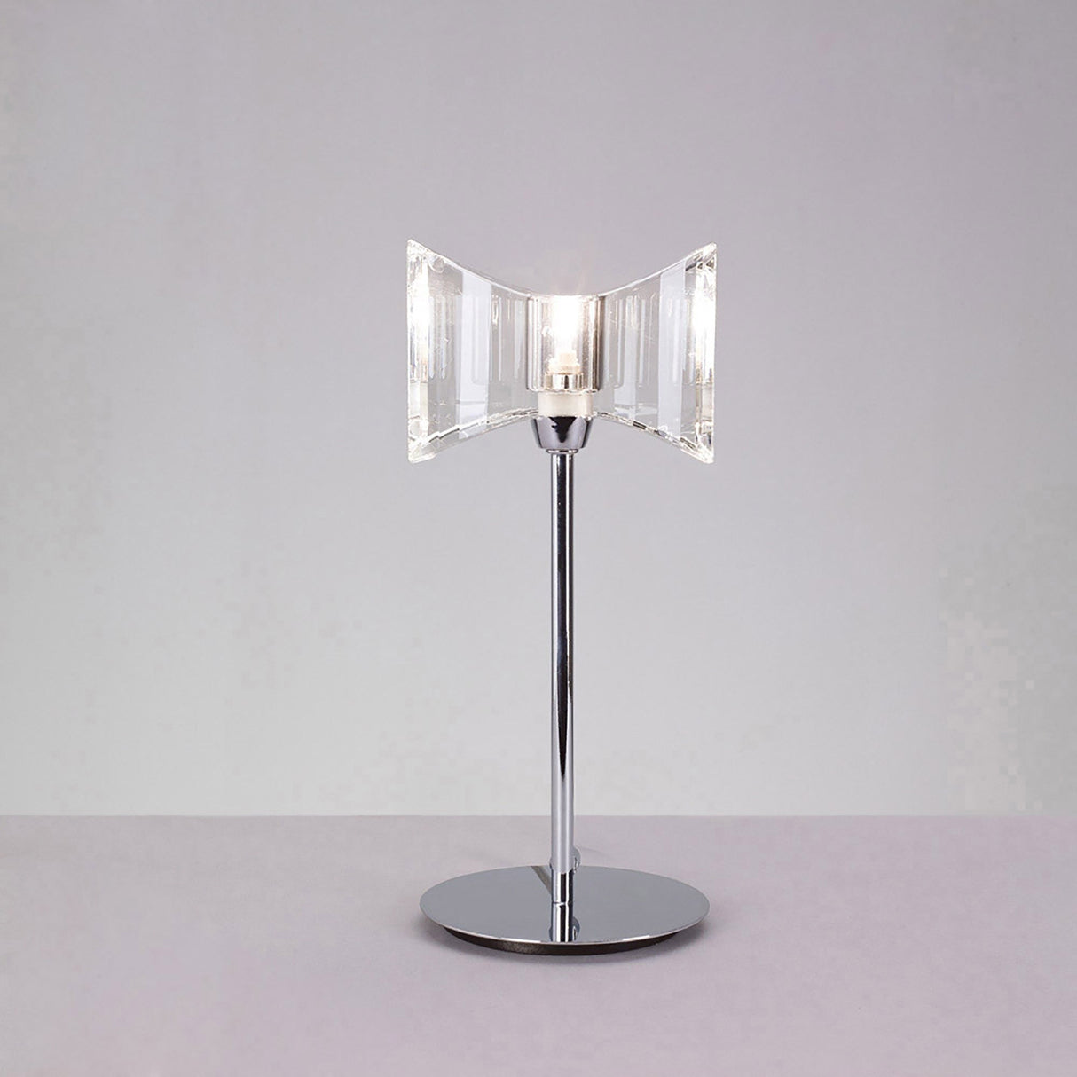 Kromo Straight Frame 1 Light Table Lamp - Chrome