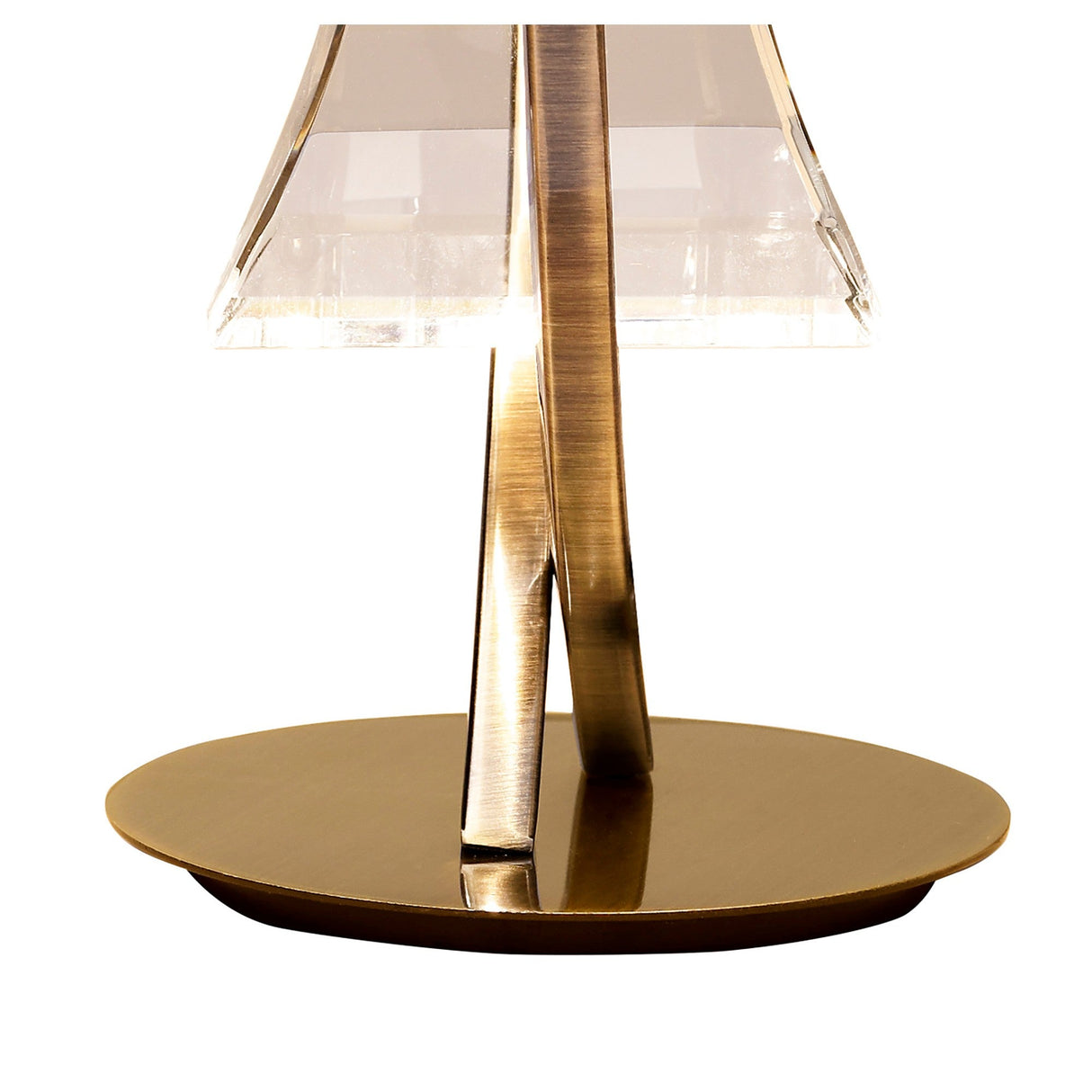 Kromo Looped Frame 1 Light Table Lamp - Antique Brass