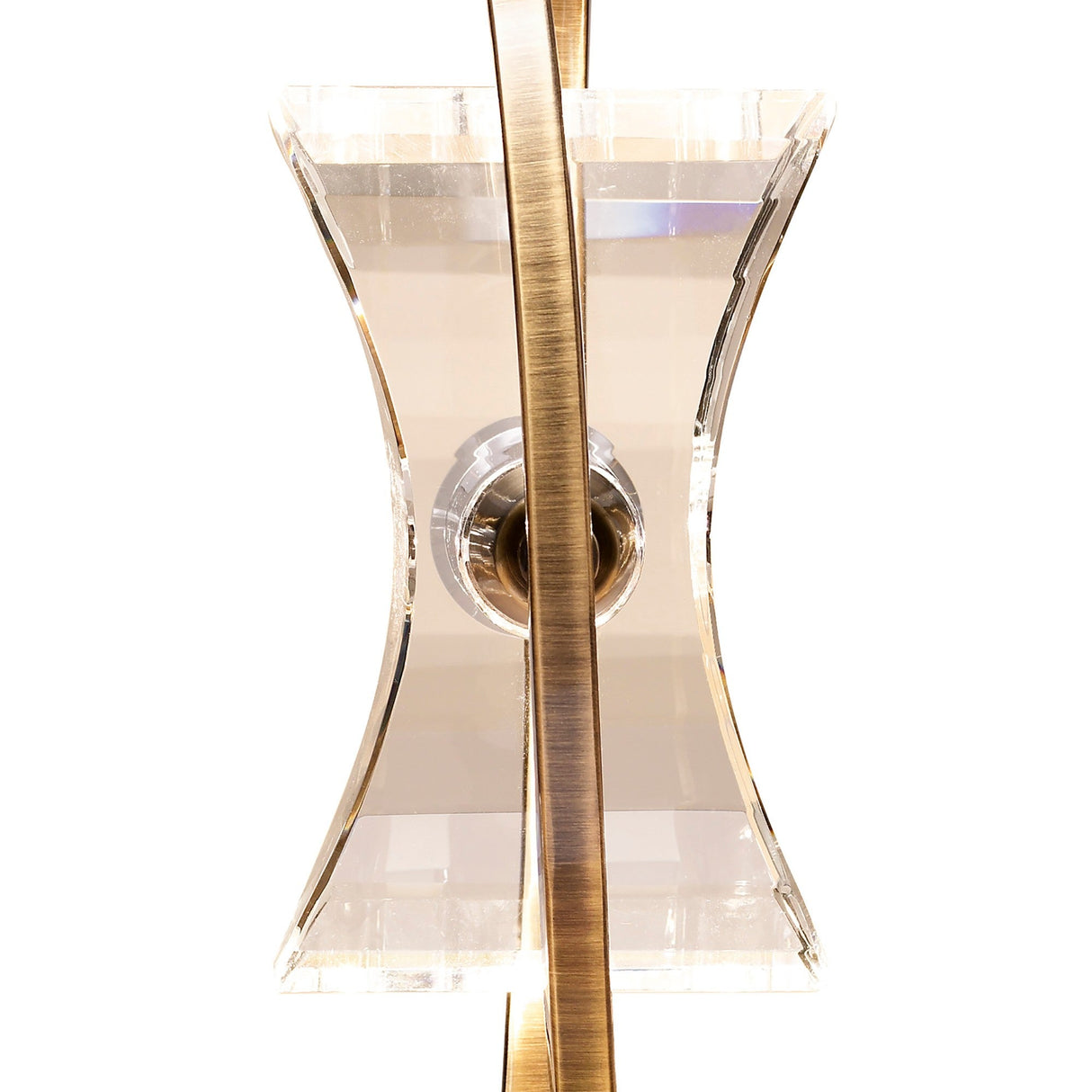 Kromo Looped Frame 1 Light Table Lamp - Antique Brass