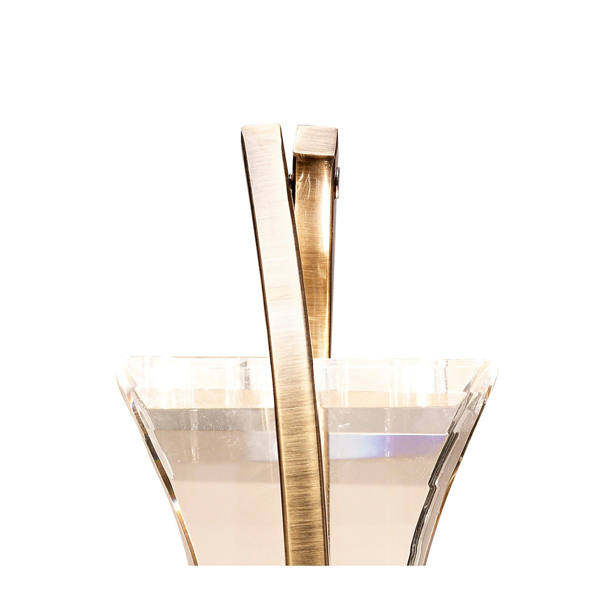 Kromo Looped Frame 1 Light Table Lamp - Antique Brass