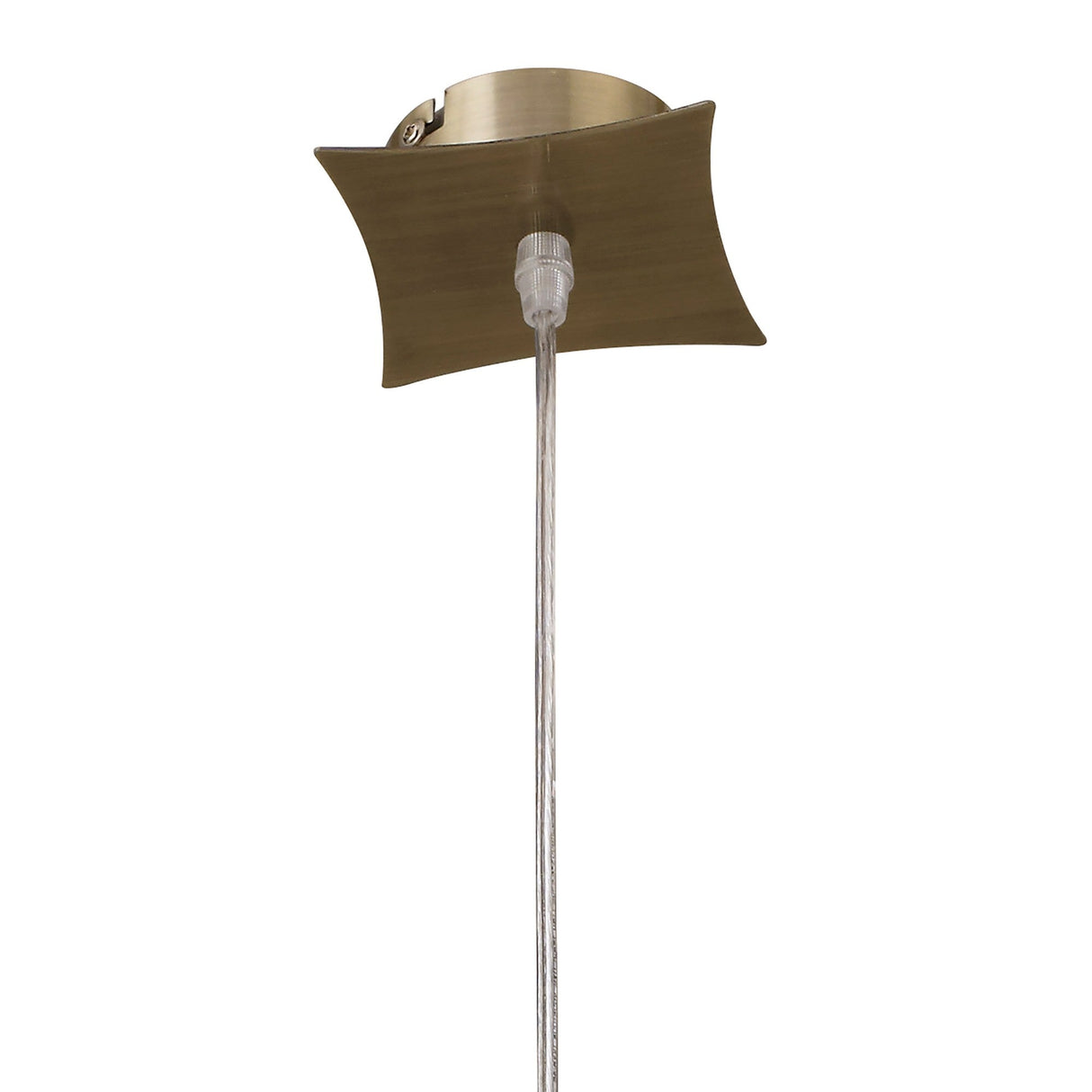 Kromo 1 Light Pendant Light - Antique Brass