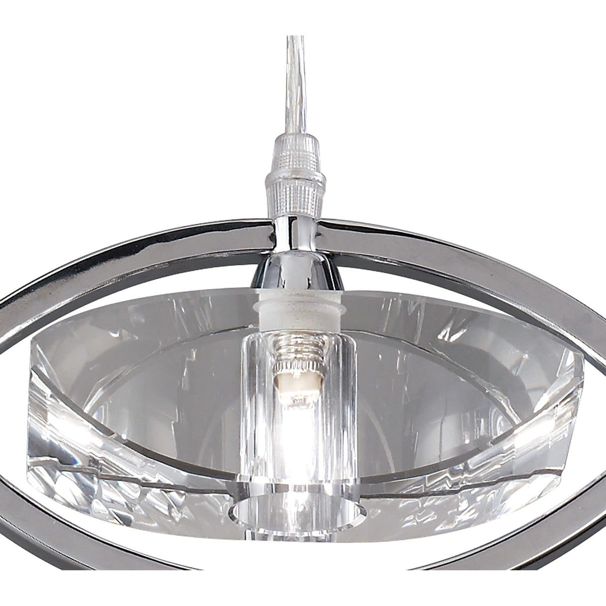 Kromo 1 Light Pendant Light - Polished Chrome