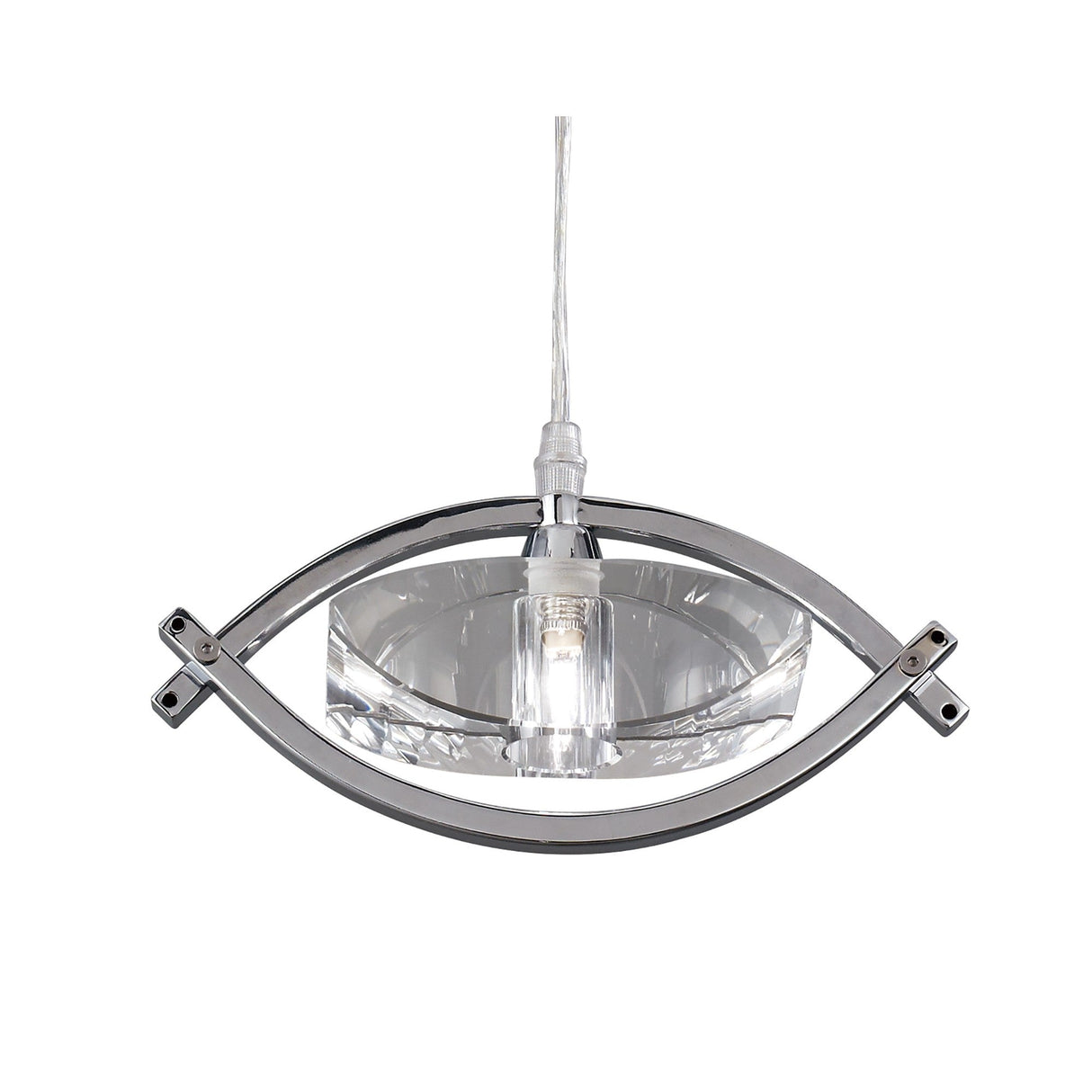 Kromo 1 Light Pendant Light - Polished Chrome